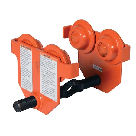 Vestil Eye Manual Trolley Push, 1K, cap E-MT-1